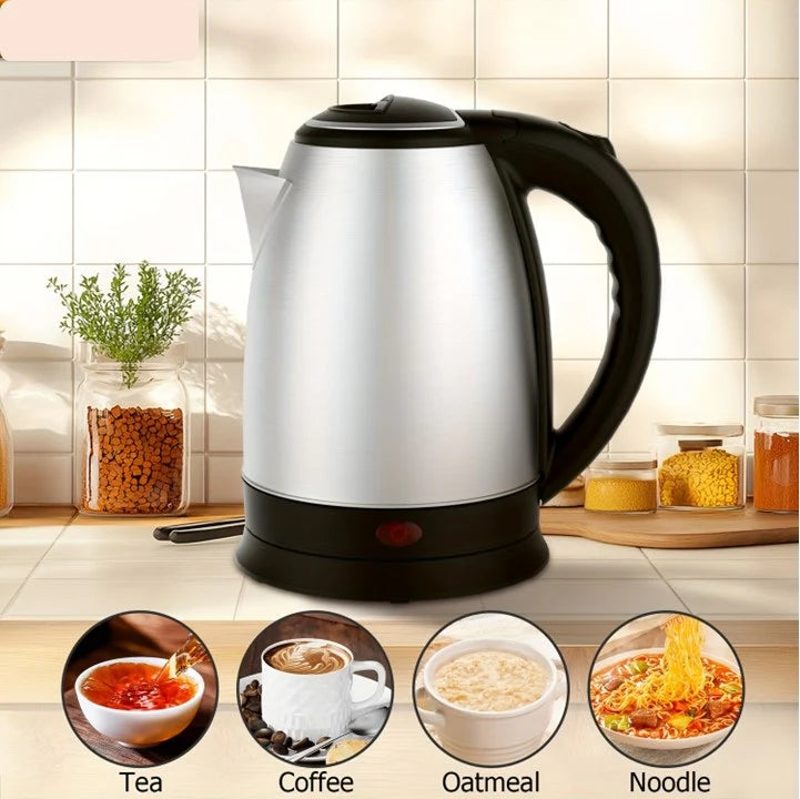 Imported Electric Kettle – 1700ml, 1500W, Stainless Steel | Rapid Boiling with Auto Shut-Off