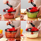 10 in 1 Hand Chopper Food Processor | Manual Vegetables Chopper - Japan Electronics